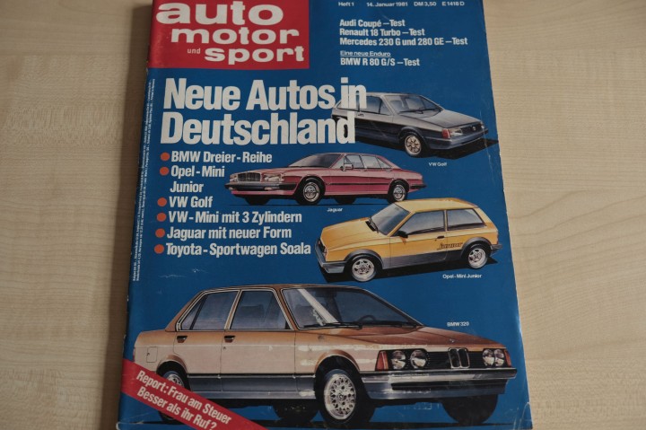 Deckblatt Auto Motor und Sport (01/1981)